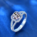 Women's 925 Silver 1 Carat Moissanite Ring