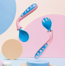 Baby Products To Learn Eat Curved Fork Spoon