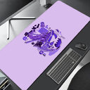 All Black Extended Long Mouse Keyboard Desk Pad