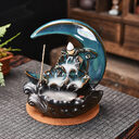 The Moon Backflow Incense Burner Holder Smoke Waterfall
