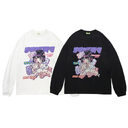Comic Print Autumn Long Sleeve T Shirts