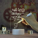 Transparent Luminous Acrylic Note Board Erasable Message Small