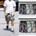 Hip Hop Man Bieber Hawaiian Style Beach Pants