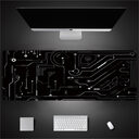 Industrial Style Tech Oversized Seam Keyboard Mouse Desk
