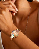 Fashion Steel Band Business Ladies Trend Colored Diamond