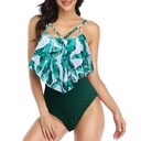 Swimsuit Double Layer Lotus Leaf Tropical Rain Forest