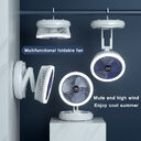 USB Charging Foldable Table Fan Wall Mounted Hanging