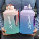 Extra Large Capacity Cup With Straw Fitness Sports