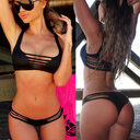 Swimsuit Beachwear Cut Split Bikini