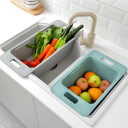 Kitchen Sink Drain Retractable Storage Rack