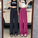 Women's New High Waist Loose Drape Suit Wide