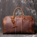 Men's Leather Hand Travel One Shoulder Crossbody Duffel