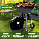 Home Outdoor BBQ Grill Portable 3.5 Inch Charcoal