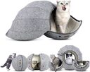 Cat Tunnel Toy Foldable Tube Indoor Cave Bed