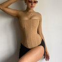 Skinny Sleeveless Tube Top Women Summer New Mesh