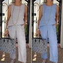 Women's Two Piece Set Of Ninth Wide Leg