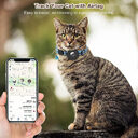Airtag Pet Collar With Bell Reflective Adjustable Anti-lost