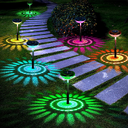Outdoor Solar Lawn Projection Water Droplets Colorfully Inserted