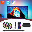 TV Atmosphere With Graffiti Smart Projector Curtain Background