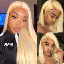 Real Wig 613 Straight Frontal Lace 13X4 Head