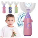 Manual Children's U-shaped Toothbrush Silicone Soft Bristles Mouth