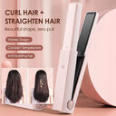 Hair Straightener Cordless Usb Mini Ceramics Curler 3