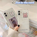Cartoon Transparent Card Case Phone