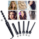 Multifunction Fast Heating Hair Curler 6in1 Interchangeable Ceramic