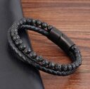 6mm Volcanic Natural Stone Tigereye Beaded Bracelet Men