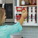 Kitchen Double Tier Spice Rack Multifunctional Rotating Storage