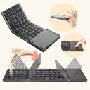 Folding Tablet Phone Computer Wireless Foldable Bluetooth Keyboard