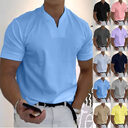 Summer Short Sleeve Shirt Men Fitness Plus Size