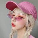 Frameless Trimming Sunglasses Women Dragonfly Wings