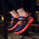 Size 26-37 Kids Led USB Recharge Glowing Shoes