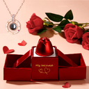 Hot Valentine's Day Gifts Metal Rose Jewelry Gift