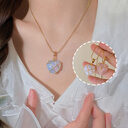 Fashion Moonstone Necklace For Cartoon Princess Love Girl