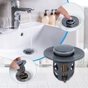 Washbasin Electroplating Drainer Bouncing Core Universal Head Leak-Proof