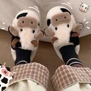 Cute Cow Animal Slipper For Women Girls Fashion