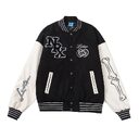 Contrast Color Stitching Patch Printed Baseball Uniform