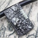 Skull Langsheng Gas Lighters Creative Metal Relief Ghost