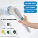 Multifunctional Electric Handheld Kitchen Household Dishwashing Brush Scrubber