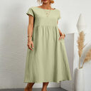 European And American Solid Color Sleeveless Loose Cotton