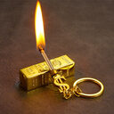 Gold Metal Ligher Multifunctional Waterproof Bar Ten Thousand