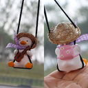 Car Swing Duck Automobile Hanging Ornament Car Rearview Mirror Pendant To Swing Duck Automobile Hanging Ornament