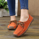 Lace-up Flat Shoes Sneakers Women Frosted
