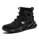 High-top Safety Shoes Construction Protective Footwear Men Steel
