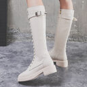 Women Long Boots High Flat Big Size