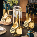 Nordic Stainless Steel Kitchen Utensils Spatula Ceramic Handle
