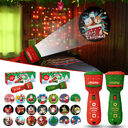 Santa Christmas Tree Flashlight Projector Torch Lamp Toy