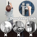 Door Lever Lock Child Pets Safety Handle Fixed